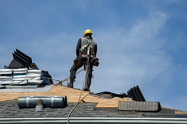 Professional Flat Roof Repair technician working in Aptos, CA